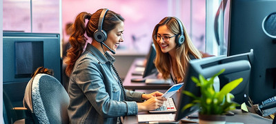 Allways Transfers customer support staff answering questions from clients booking from JFK airport.
